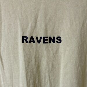 Ravens Short Sleeve Tee in Cream